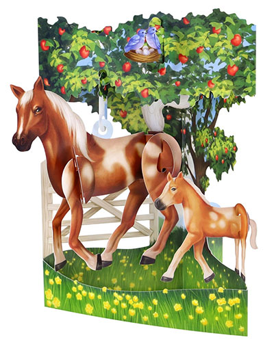 Horse & Foal Card - Click Image to Close