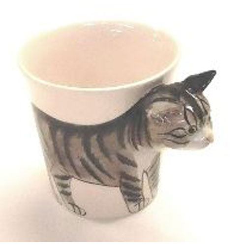 Tabby Cat Mug (Grey) - Click Image to Close