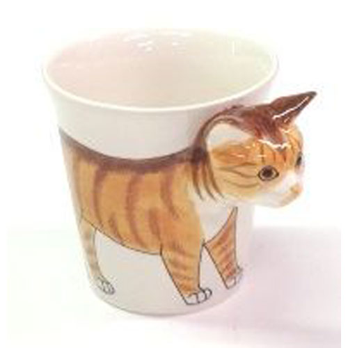 Tabby Cat Mug (Orange) - Click Image to Close