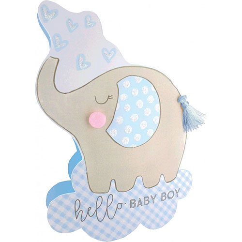 Hello Baby Boy Card - Click Image to Close