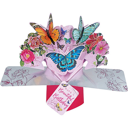 Butterfly Birthday Card (Bright) - Click Image to Close