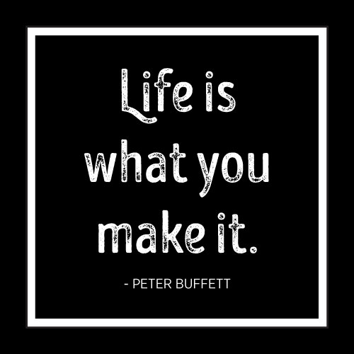 Life Is What You Make It Card - Click Image to Close