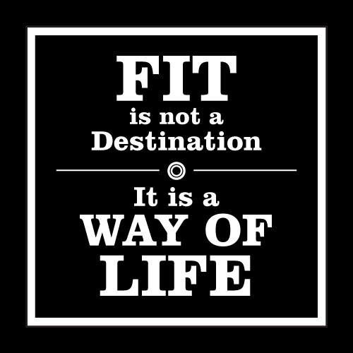 Fit Is Not A Destination Card - Click Image to Close