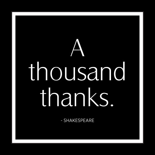 A Thousand Thanks Card - Click Image to Close