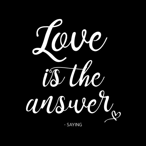 Love Is The Answer Card - Click Image to Close