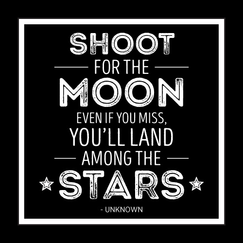 Shoot For The Moon Card - Click Image to Close