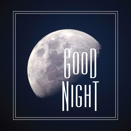 Good Night Greeting Card - Click Image to Close