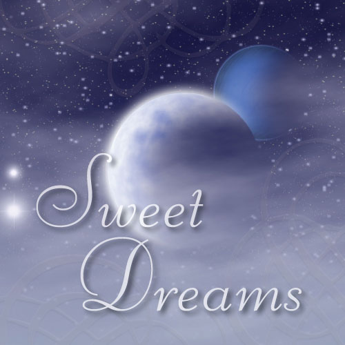 Sweet Dreams (Moon) Greeting Card - Click Image to Close
