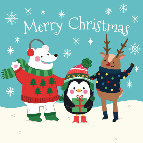 Arctic Friends Greeting Card - Click Image to Close