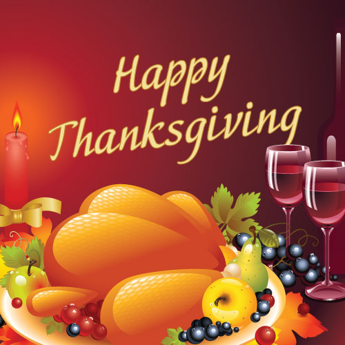 Thanksgiving Dinner Greeting Card - Click Image to Close