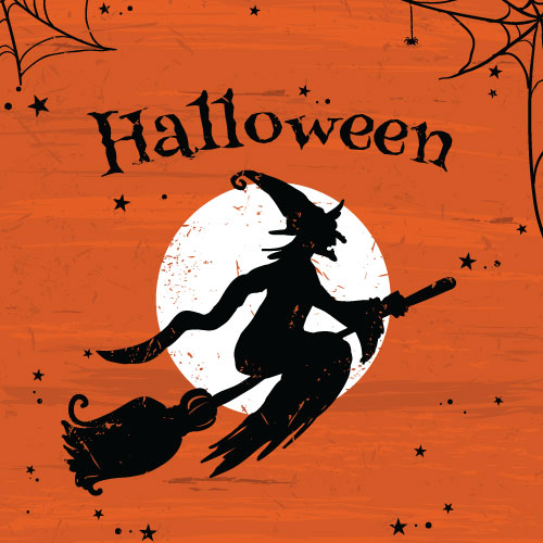 Halloween Witch Greeting Card - Click Image to Close