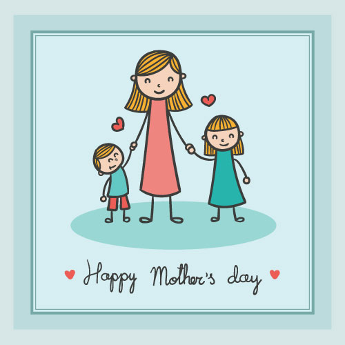 Happy Mother's Day Kids Greeting Card - Click Image to Close