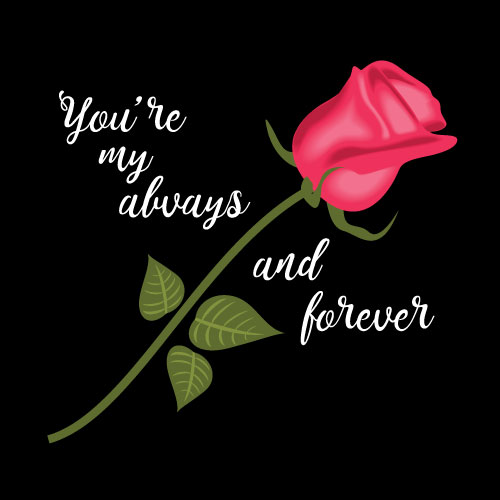 You're My Always And Forever Greeting Card - Click Image to Close