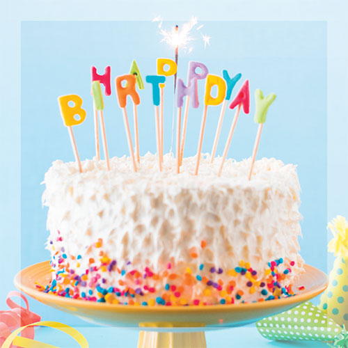 Birthday Cake & Birthday Candles Card - Click Image to Close