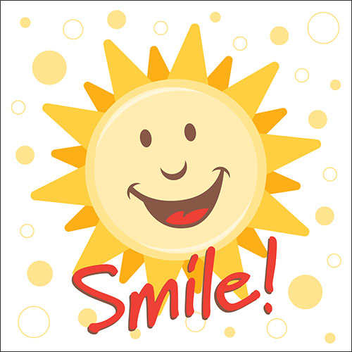 Smiling Sun Card - Click Image to Close