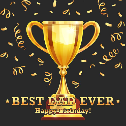 Best Dad Ever Birthday Card - Click Image to Close