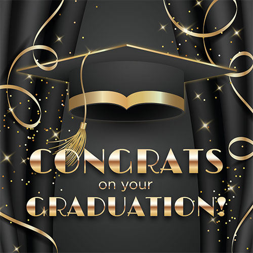 Congrats On Your Graduation Card (Elegant) - Click Image to Close