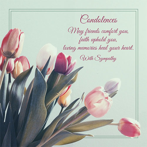 Condolences Card - Click Image to Close