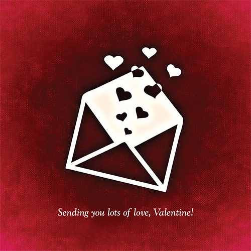Sending You Lots Of Love Card - Click Image to Close
