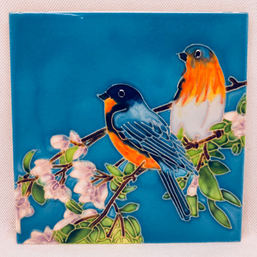 Spring Birds Tile - Click Image to Close