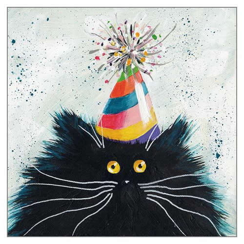 Party Cat Card - Click Image to Close
