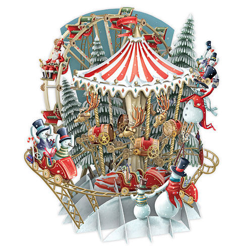 Snow Carousel Card - Click Image to Close