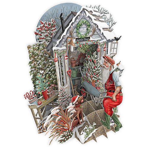 Santa Shed Card - Click Image to Close