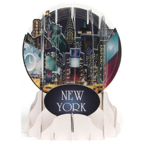 New York Snow Globe Greeting (Medium, 5") - Click Image to Close