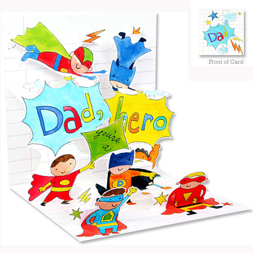 Dad, You're a Hero! Card - Click Image to Close