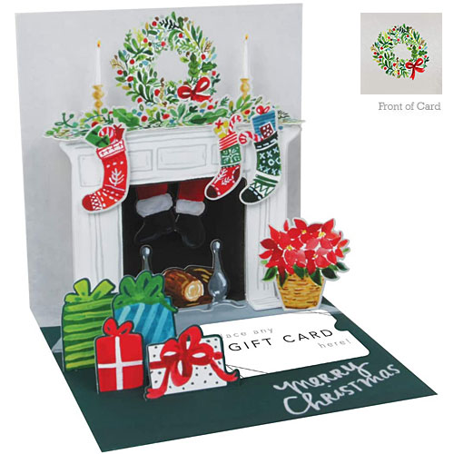 Holiday Mantle Gift Card Holder - Click Image to Close