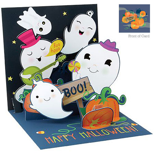 Pumpkin Patch Ghosts Card - Click Image to Close