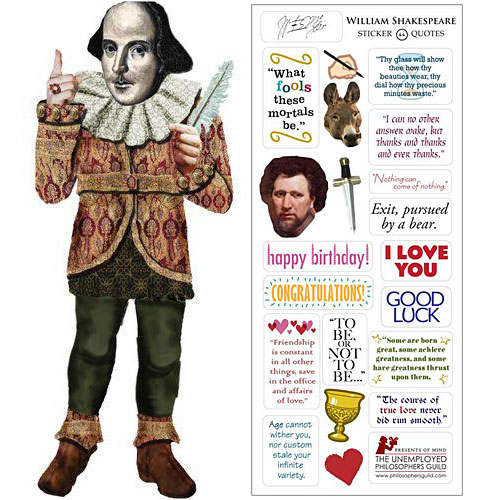 William Shakespeare Card - Click Image to Close