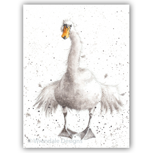 Swan Fine Day Card - Click Image to Close