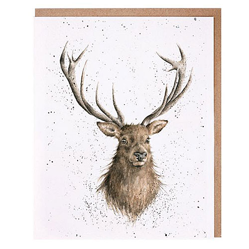 Portrait Of A Stag Card (Deer) - Click Image to Close