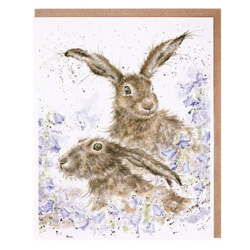 March Hares Card (Rabbits) - Click Image to Close