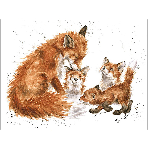 The Bedtime Kiss Card (Foxes) - Click Image to Close