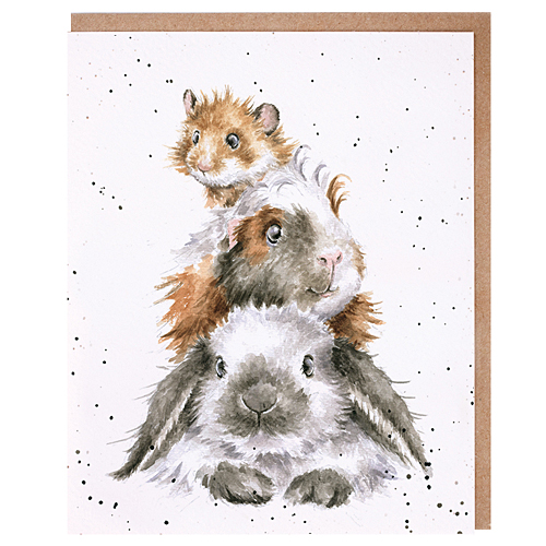 Piggy In The Middle Card (Guinea Pig) - Click Image to Close