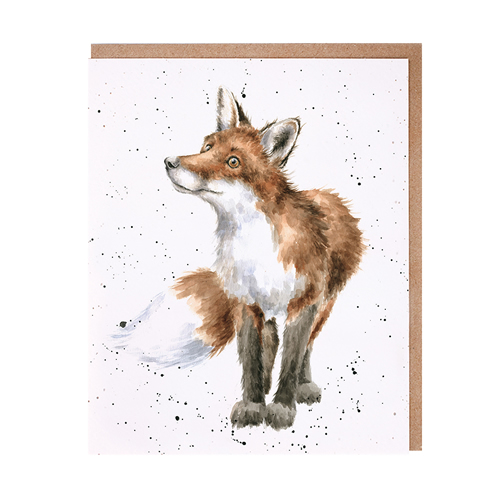 Bright Eyes And Bushy Tailed Card (Fox) - Click Image to Close