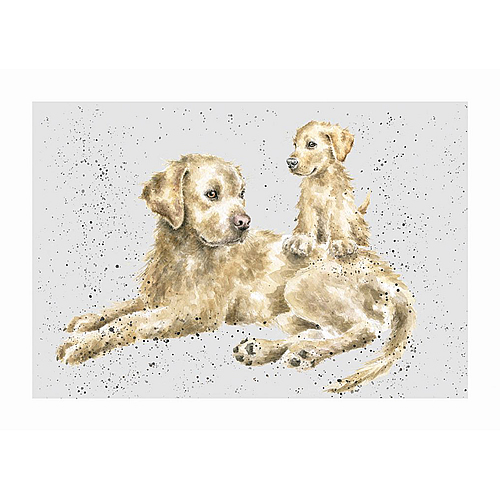 Golden Labrador Card (Nora & Meg) - Click Image to Close