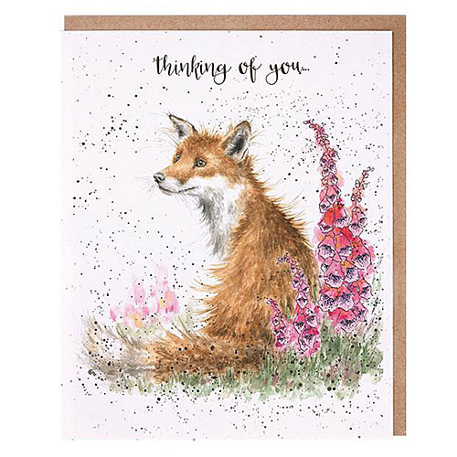 Thinking Of You Card (Fox) - Click Image to Close