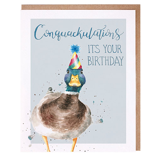 Conquackulations Card (Duck) - Click Image to Close
