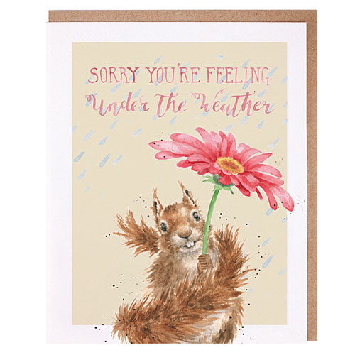Under The Weather Card (Squirrel) - Click Image to Close