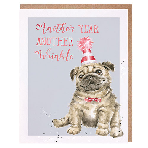 Another Wrinkle Card (Pug) - Click Image to Close
