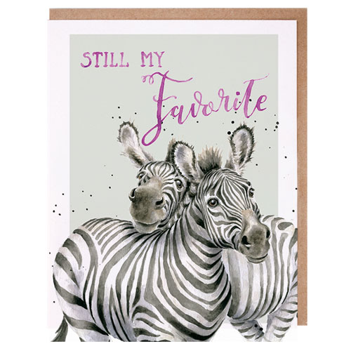 Still My Favorite Card (Zebras) - Click Image to Close