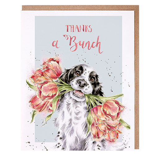 Thanks A Bunch Card (Puppy) - Click Image to Close