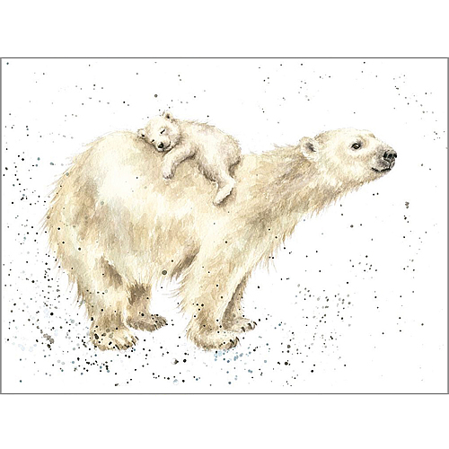 Bear Hugs Card (Polar Bears) - Click Image to Close