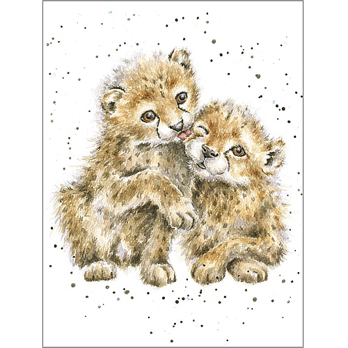 Wild At Heart Card (Lion Cubs) - Click Image to Close