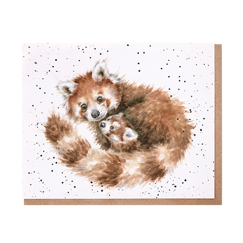 Tree Hugger Card (Red Pandas) - Click Image to Close