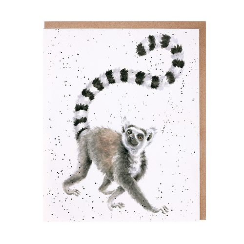 Tail In The Air Card (Ringtailed Lemur) - Click Image to Close