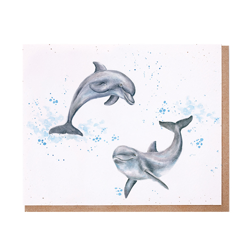 Flippin' Around Card (Dolphins) - Click Image to Close